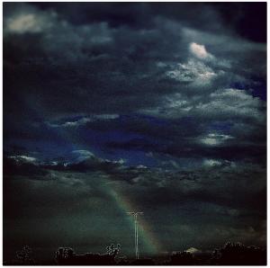 Rainbow Through The Storm - Photo by Frank J Casella