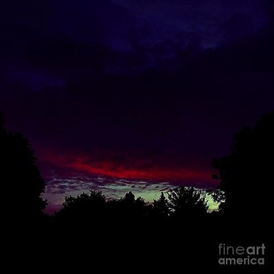 Burning Cloud - Photograph by Frank J Casella